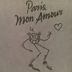 Majestic Filatures x André Saraiva Sweatshirt Paris Mon Amour Long Sleeve Black